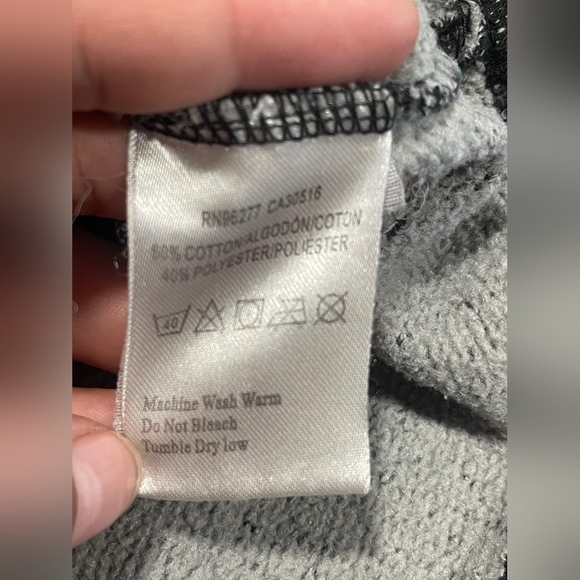 Vans Dark Gray Hoodie with Buttoned Neckline - Picture 9 of 9